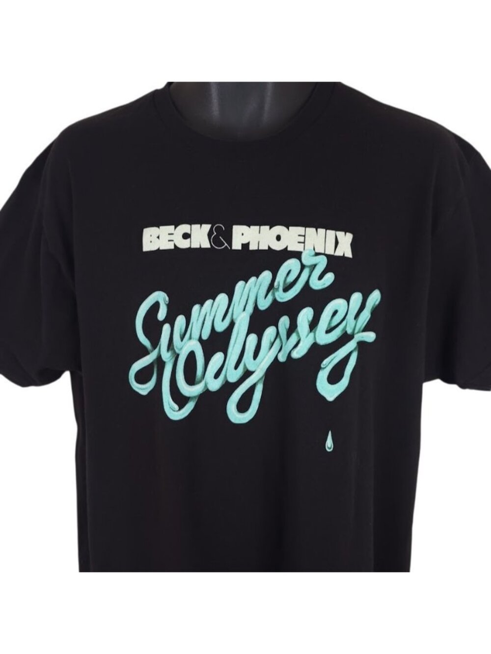 Beck & Phoenix T Shirt Mens Size XL Black Summer Odyssey Tour Band Tee